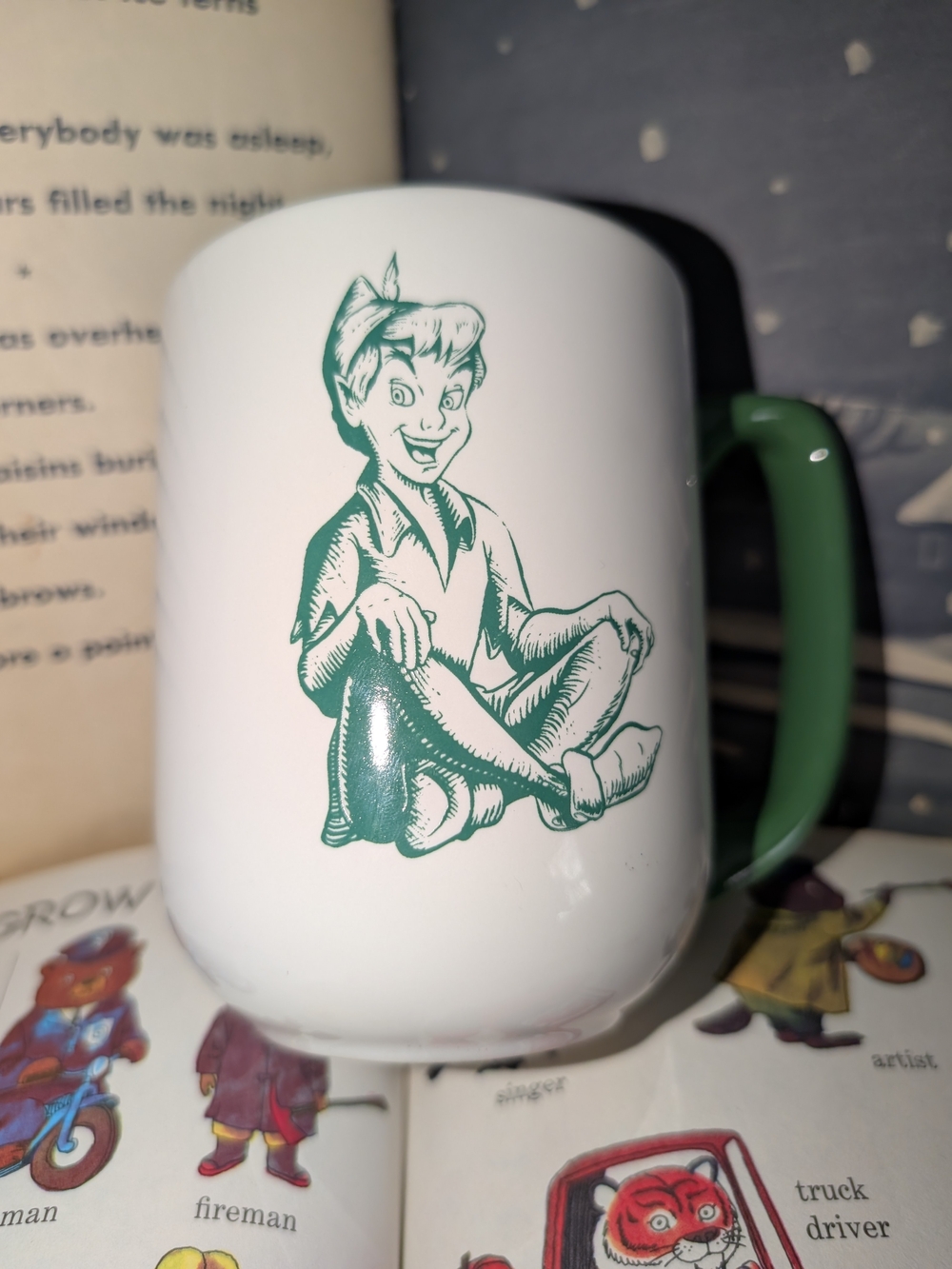 Disney Peter Pan Never Give Up Ceramic Cup
